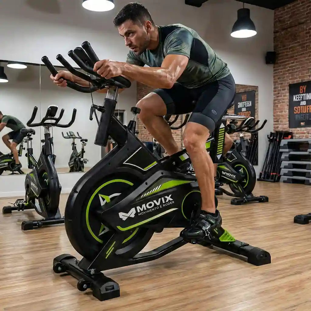 Bicicleta Ergométrica MOVIX M-120s 8kg Silenciosa 120Kg