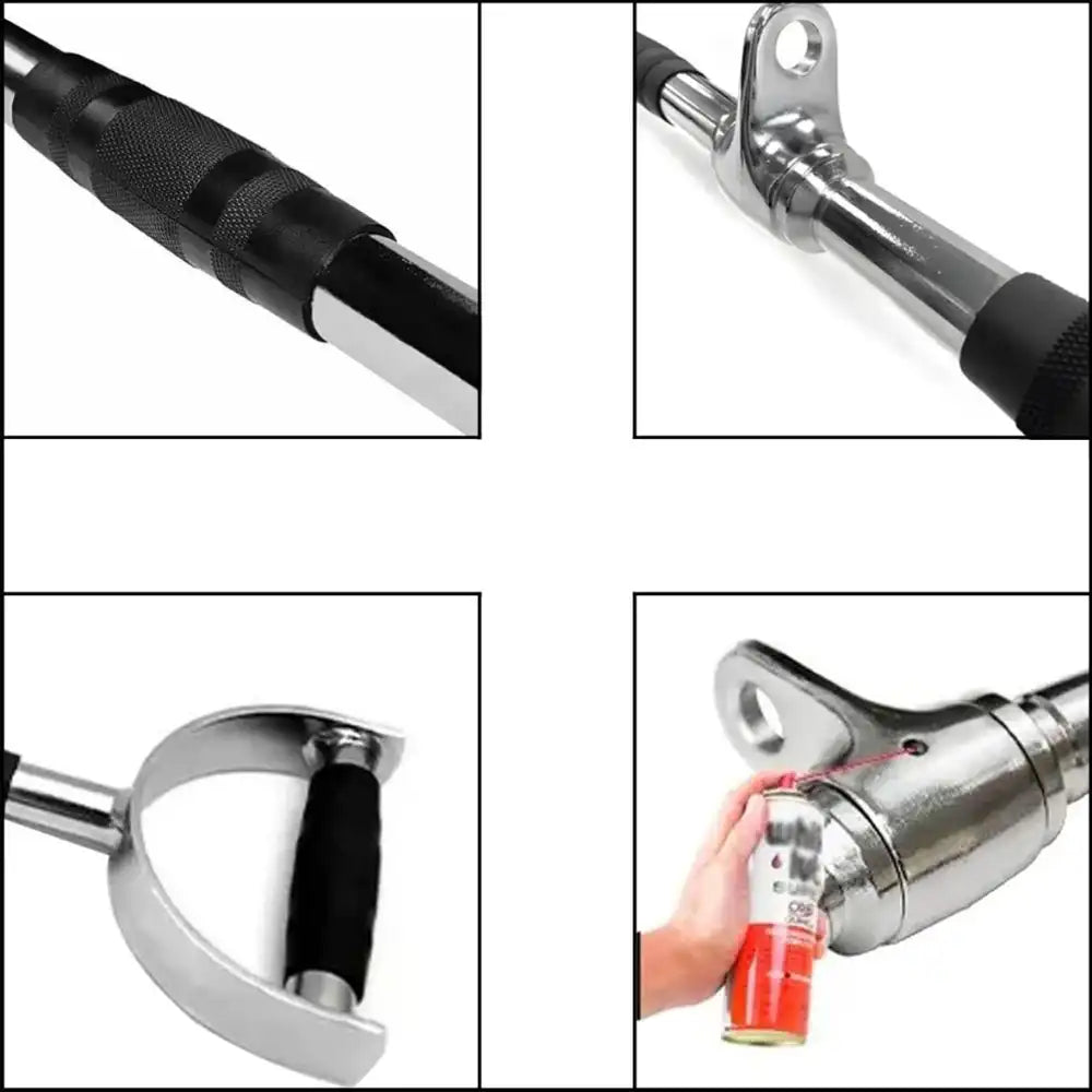 Puxador Costas Pulley 72cm Pegada Neutra Paralela Barra Com Giro