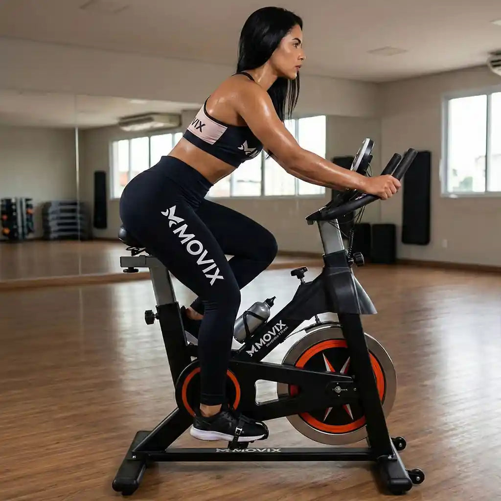 Bicicleta Spinning Ergométrica 150kg MOVIX M-150s Academia