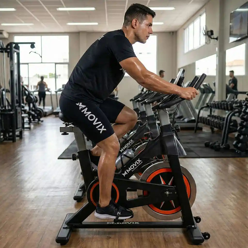 Bicicleta Spinning Ergométrica 150kg MOVIX M-150s Academia