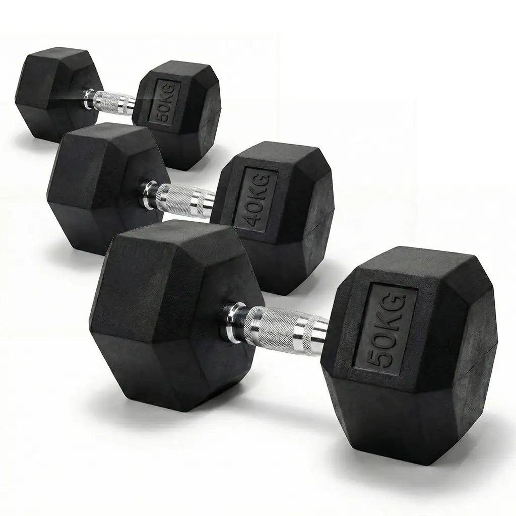 Halter Sextavado Emborrachado Cromado