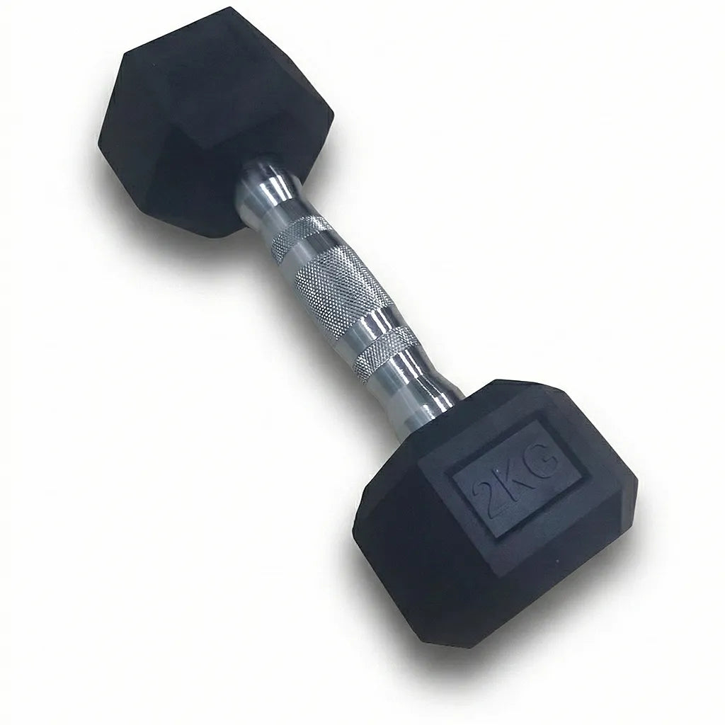 Halter Sextavado Emborrachado Cromado