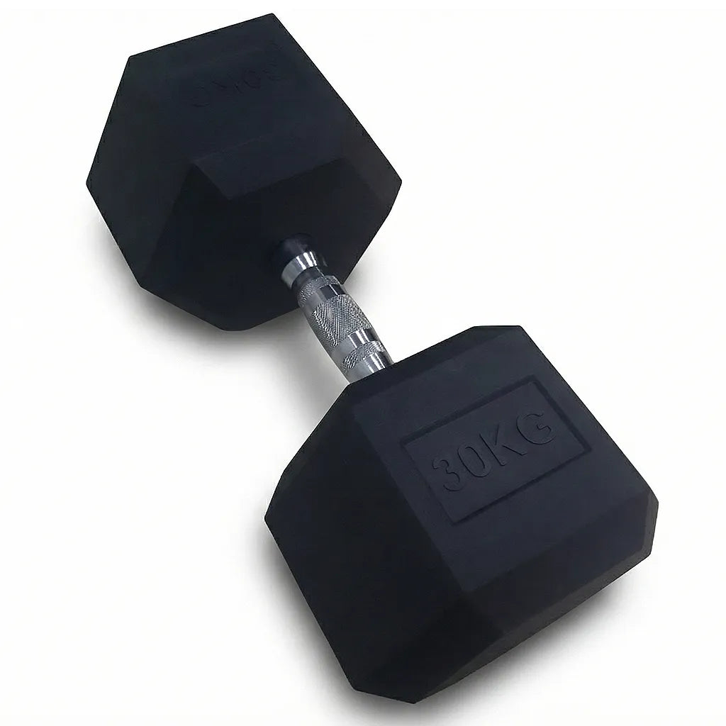 Halter Sextavado Emborrachado Cromado