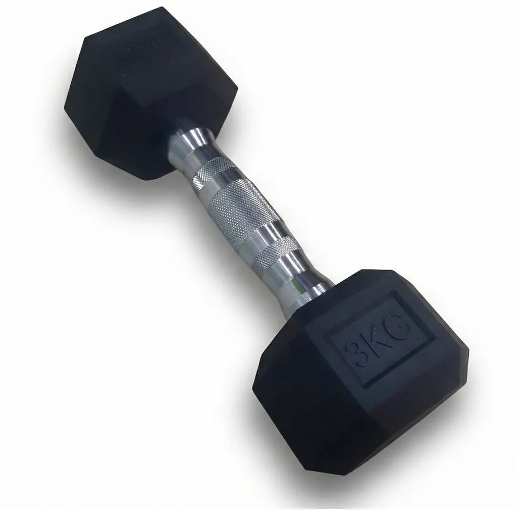 Halter Sextavado Emborrachado Cromado