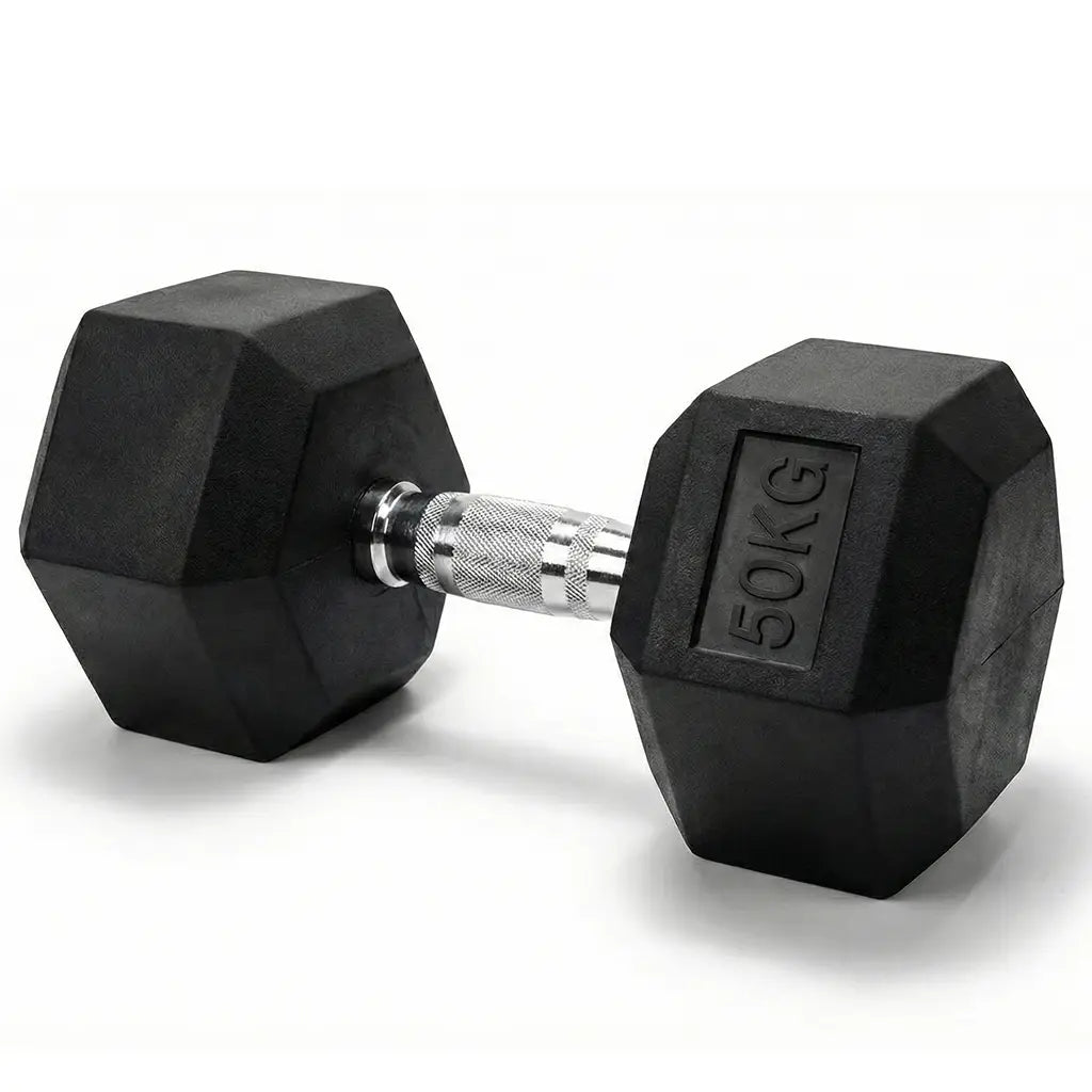 Halter Sextavado Emborrachado Cromado