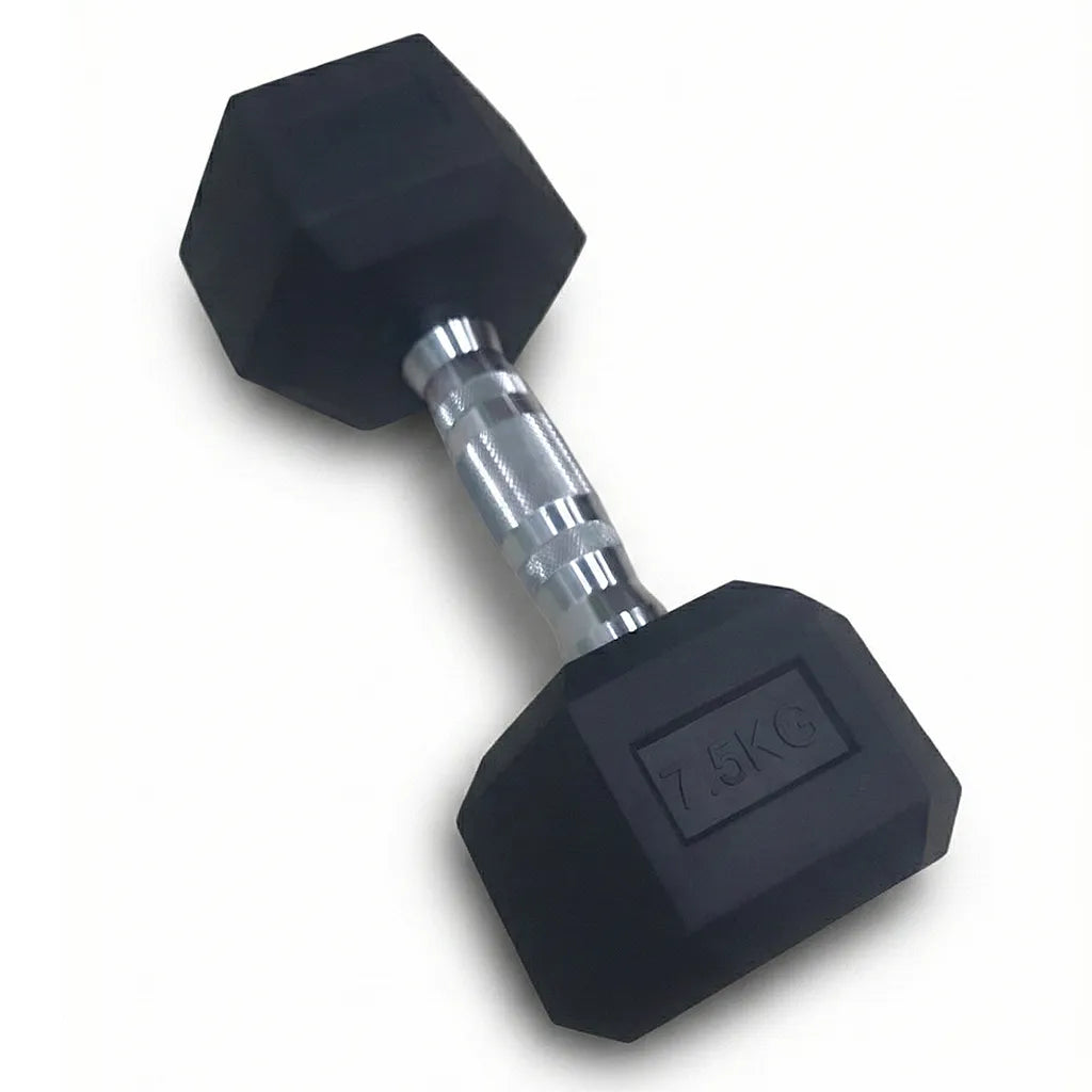 Halter Sextavado Emborrachado Cromado