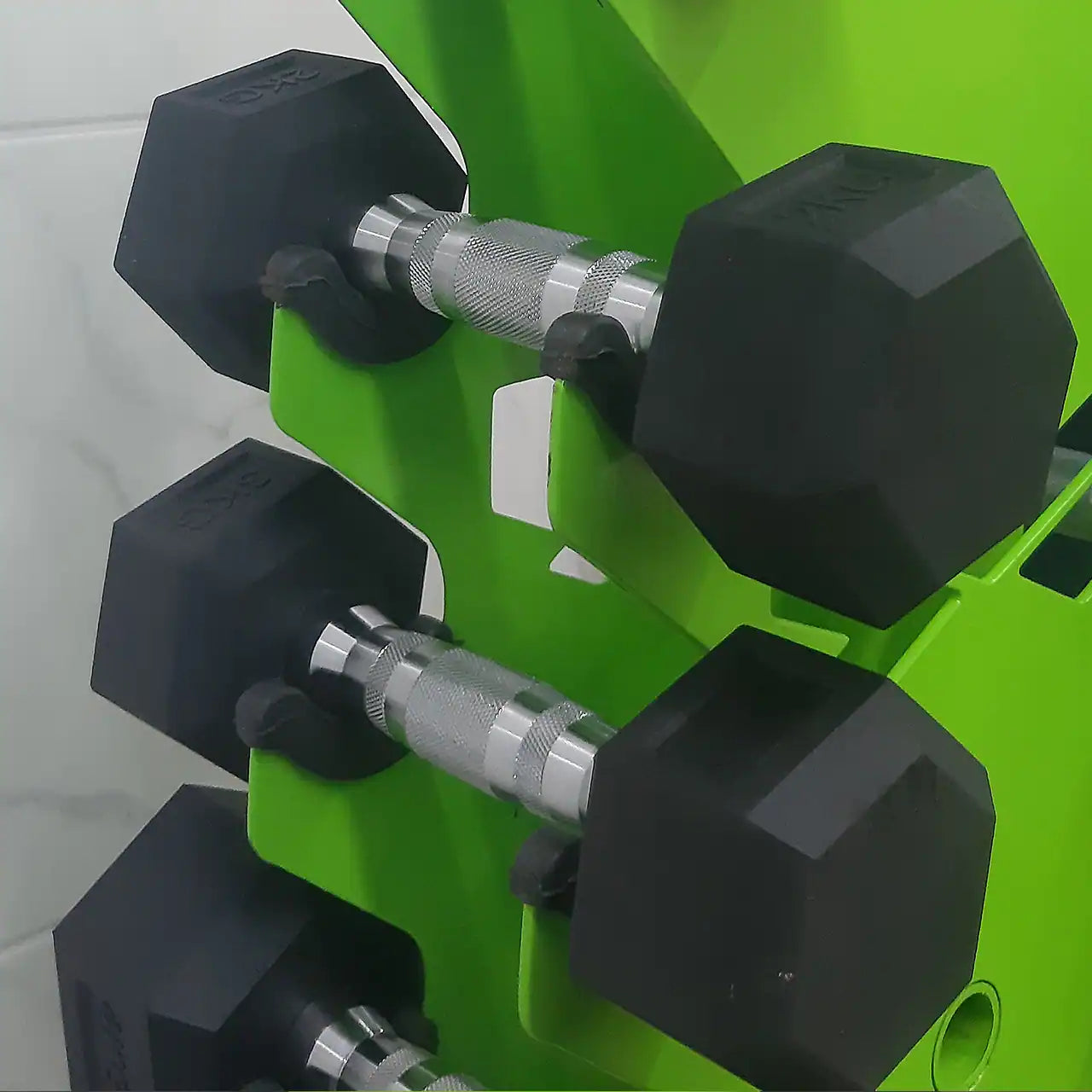 Halter Sextavado Emborrachado Cromado