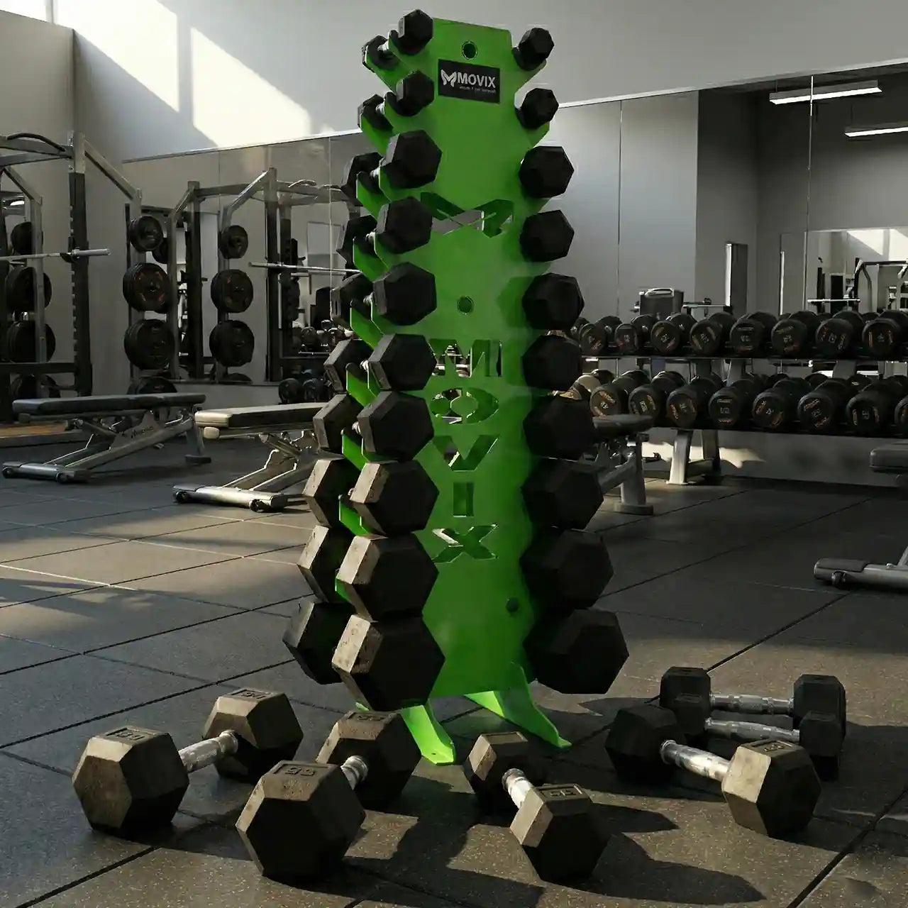 Halter Sextavado Emborrachado Cromado