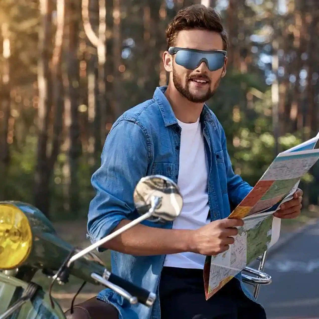 Óculos Bluetooth Inteligentes Com Alto-falante De Ouvido