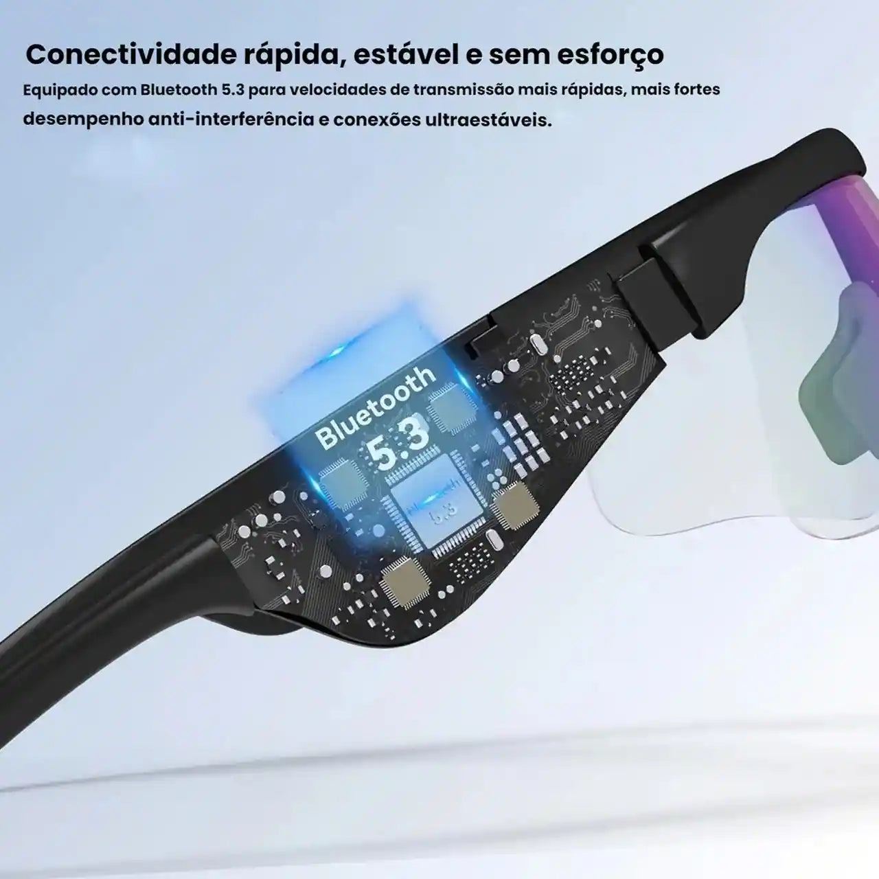 Óculos Bluetooth Inteligentes Com Alto-falante De Ouvido