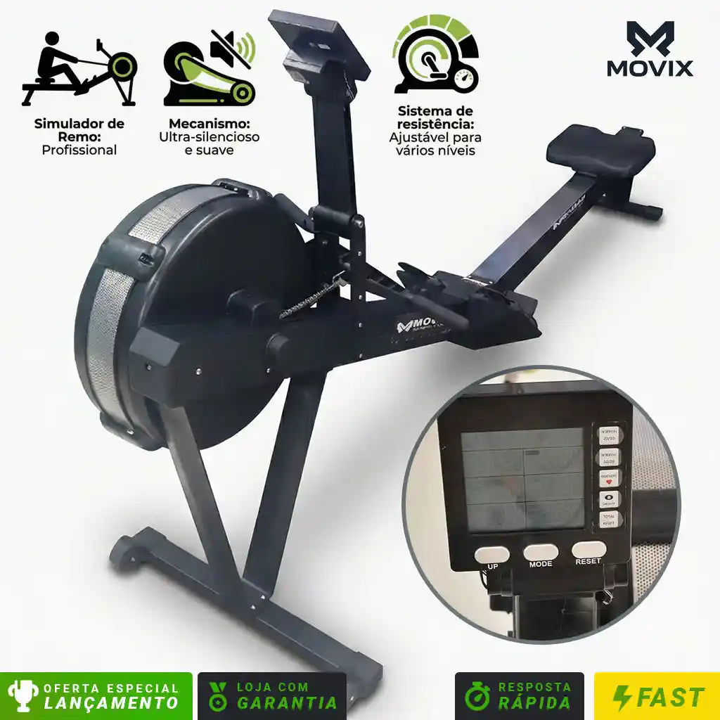 Simulador De Remo Movix Air Pro Ultra-silenciosa