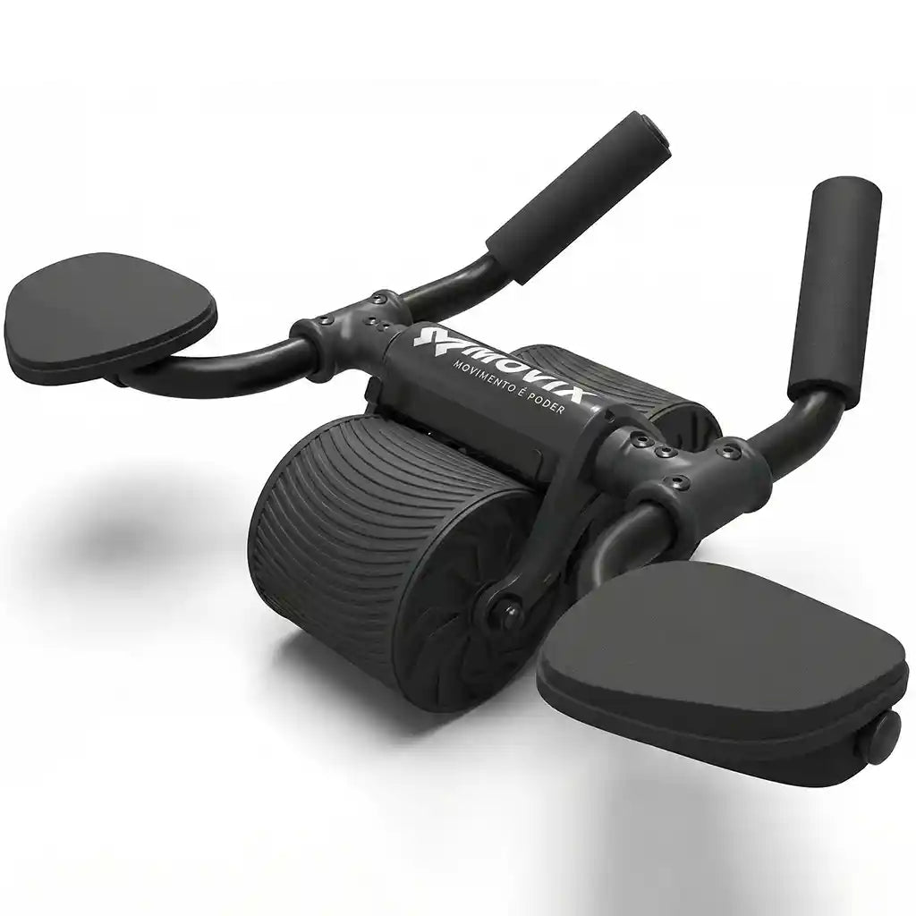 Roda Abdominal Com Apoio De Cotovelo Movix Ab Wheel Pro Profissional