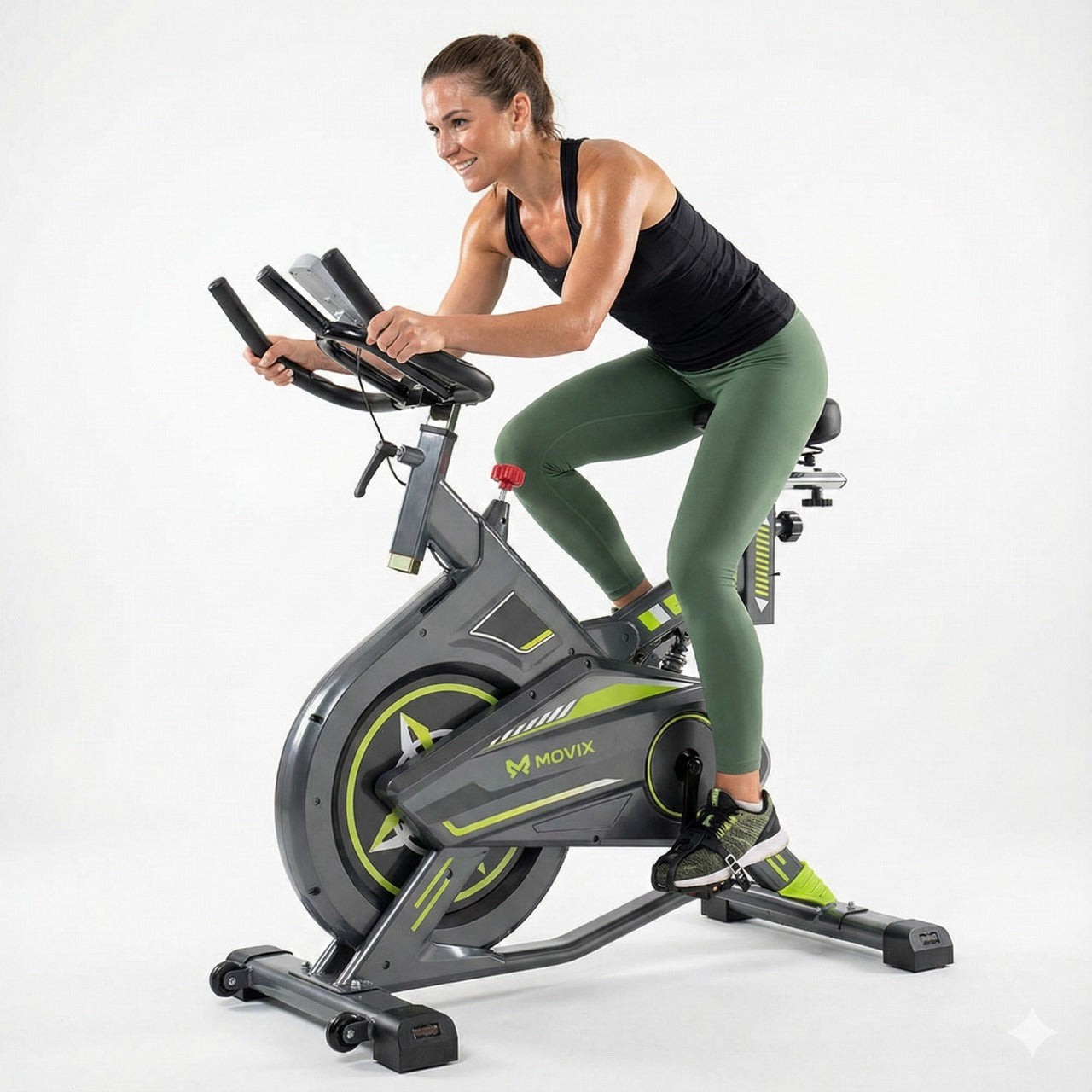 Bicicleta Ergométrica Spinning Profissional Mecânica Roda 8kg Até 120kg Silenciosa